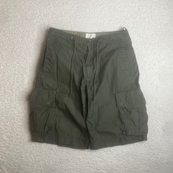 Gap Gapkhakis Loose Fit Cargo Shorts Mens XS Green utility Crocodile 279454-03 - Picture 2 of 9